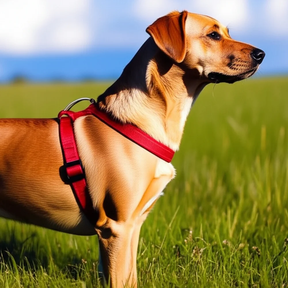 Boots and Barkley Extra large red dog harness